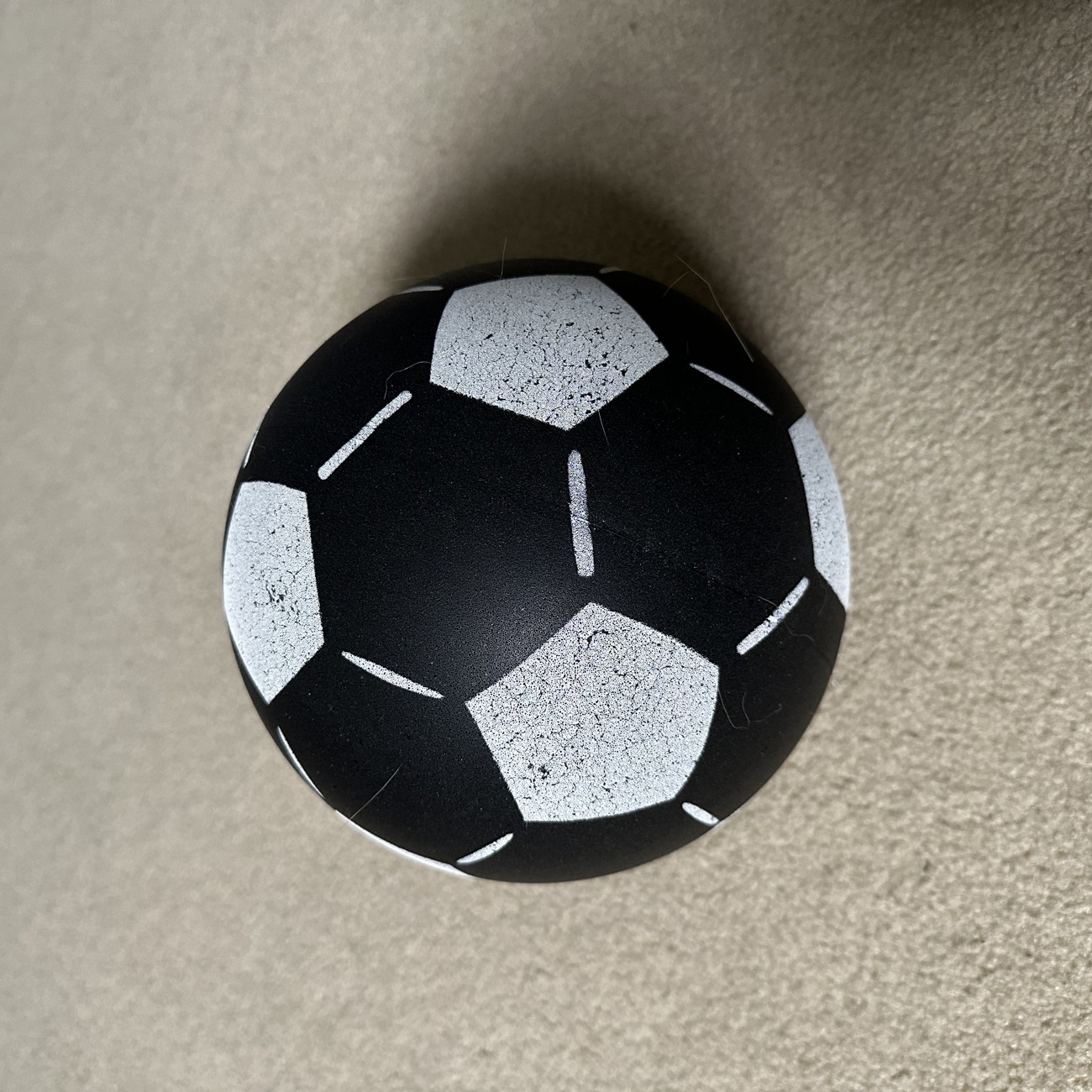 The Silent Kick ball at home